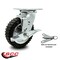 Service Caster 6 Inch Black Pneumatic Wheel Swivel Caster with Brake and Bolt Swivel Lock SCC SCC-100S150-PNB-TLB-BSL - alternate 6